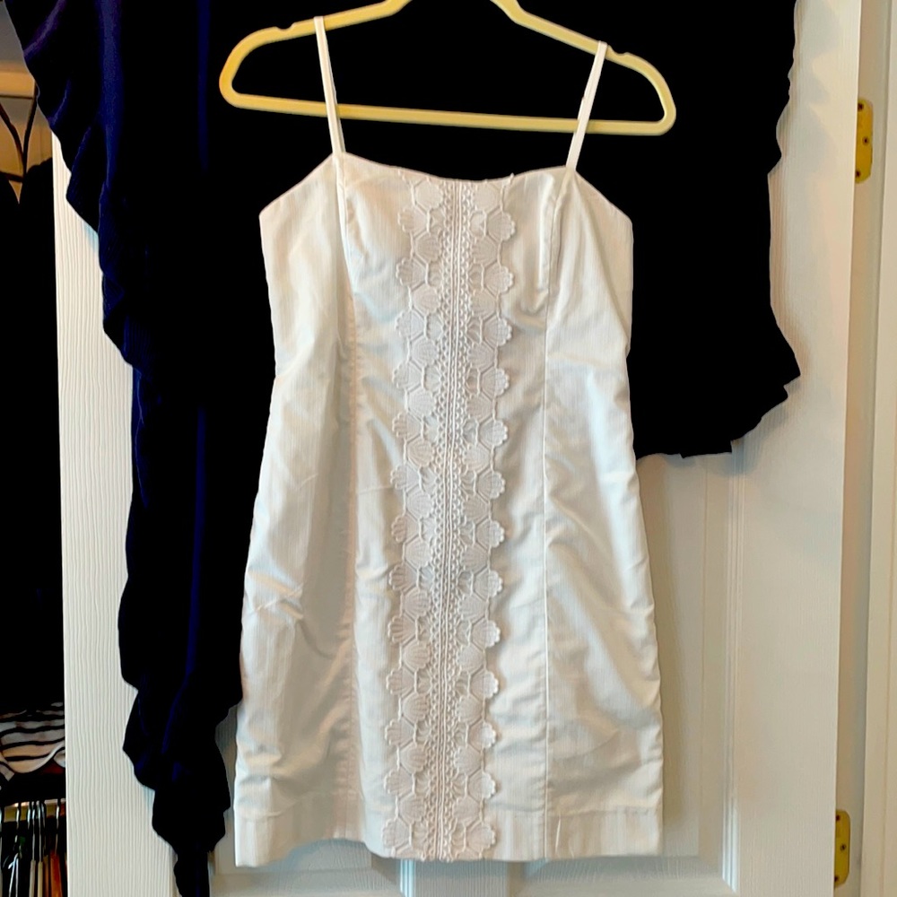 Lilly Pulitzer white appliqué dress
